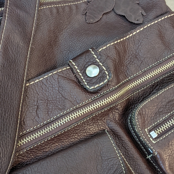 Roots Full-Grain Leather Women's Saddle Bag - Picture 2 of 4